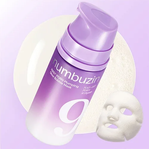 numbuzin No.9 NAD+ PDRN Plumping Skin Prep Bubble Mask 85ml